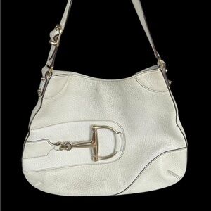 Winter White  Gucci Horsebit Bag